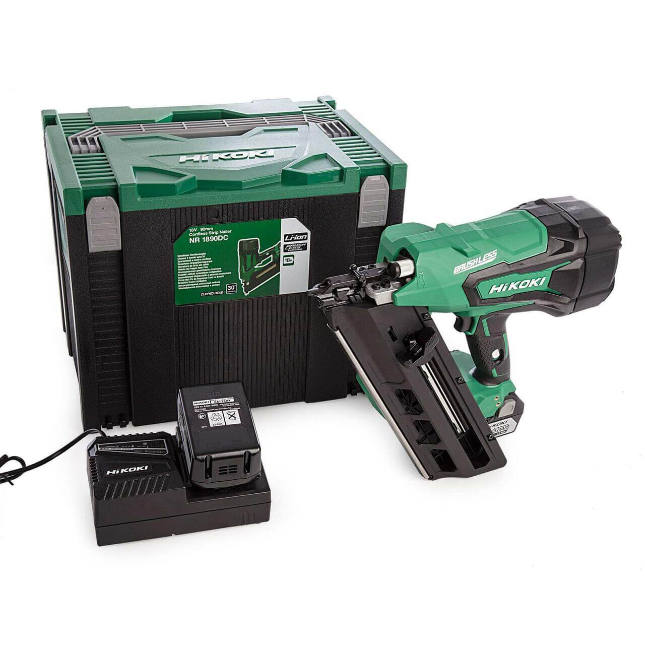 HiKOKI Brushless Framing Nail Gun Kit NR1890DBCL